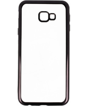 Silikonski ovitek z okvirjem za Samsung Galaxy J4 Plus (2018) J415 - črn