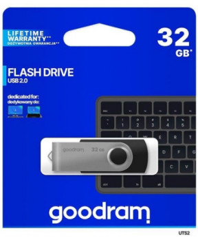 Goodram USB KLJUČ 32GB za shranjevanje podatkov črno srebrn