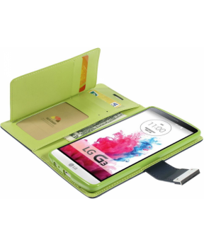 GOOSPERY preklopna torbica Rich Diary Samsung Galaxy Note 4 N9100 - modro zelen