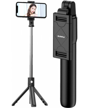 KAKU KSC-344 selfie tripod stojalo za snemanje in slikanje selfie posnetkov - črn