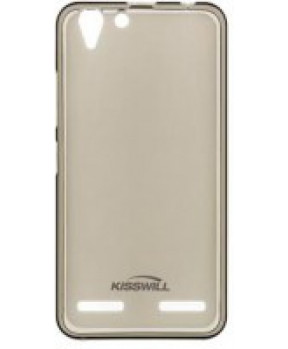 Kisswill silikonski ovitek za Lenovo Vibe K5 NOTE - prozorno črn