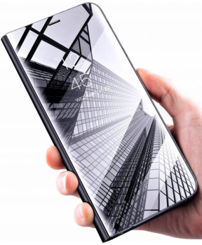 Onasi Clear View za Samsung Galaxy A71 A715 - črna