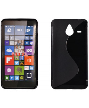 S silikonski ovitek Microsoft Lumia 640XL črn