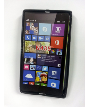 S silikonski ovitek Nokia LUMIA 435 črn