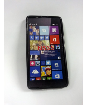 S silikonski ovitek Nokia LUMIA 535 črn