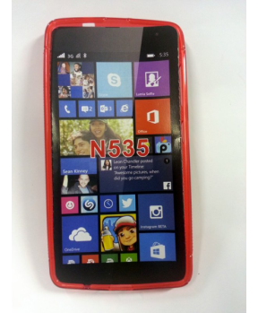 S silikonski ovitek Nokia LUMIA 535 rdeč