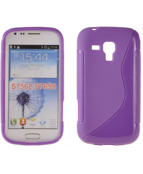 S silikonski ovitek Samsung Galaxy S Duos S7562, Trend S7560, Trend Plus vijola