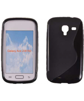 S silikonski ovitek Samsung Galaxy Ace 2 i8160 črn