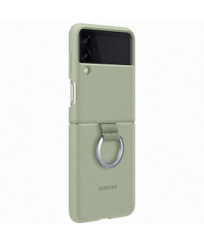 SAMSUNG original silikonski Ring ovitek EF-PF711TME za SAMSUNG Galaxy Z Flip 3 F711 - olivno zelen