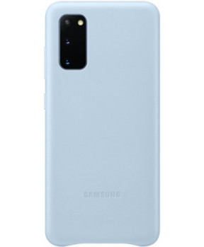 SAMSUNG original usnjen ovitek EF-VG980LLE za SAMSUNG Galaxy S20 G980 - zaščita zadnjega dela - modra