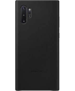 SAMSUNG original usnjen ovitek EF-VN975LBE za SAMSUNG Galaxy Note 10 Plus N975 - zaščita zadnjega dela - črna