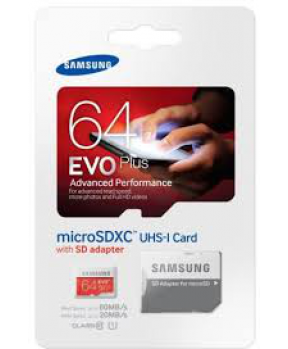 SAMSUNG SPOMINSKA KARTICA EVO PLUS 64 GB micro SDXC class 10
