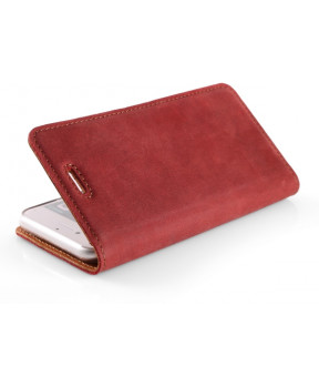 Surazo Onasi preklopna torbica za Samsung Galaxy Note 8 - usnjena - rdeča