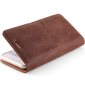 Surazo Onasi preklopna torbica za iPhone 8 - usnjena - rjava