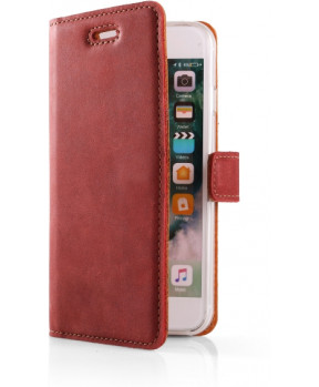 Surazo Onasi preklopna torbica za iPhone 8 plus - usnjena - rdeča