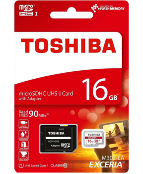 TOSHIBA SPOMINSKA KARTICA 16GB micro SDHC z adapterjem SD