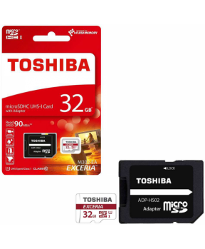 TOSHIBA SPOMINSKA KARTICA 32GB micro SDHC z adapterjem SD