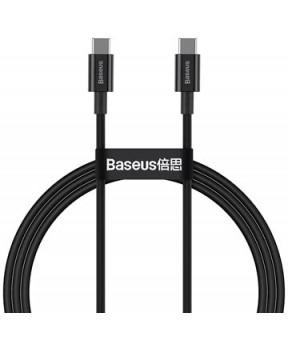 Slika izdelka: Baseus podatkovni kabel Catys-B01 Supirior Quick Charge 100W Type C na Type C - črn