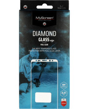 Slika izdelka: My Screen protector Full Glue ZAŠČITNO KALJENO STEKLO Samsung Galaxy A80 A805 / A90 A905 - DIAMOND GLASS EDGE Full Glue - črn