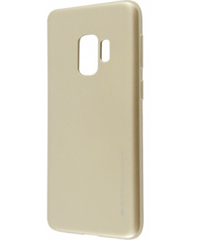 Goospery i-Jelly Metal tanek silikonski ovitek za Samsung Galaxy S9 G960 - zlat