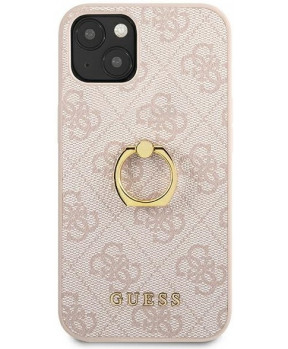 Slika izdelka: GUESS GUHCP13M4GMRPI silikonski ovitek za iPhone 13 6.1 RING - z zlatimi držalom