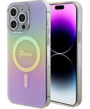 GUESS ovitek iPhone 15 Pro Max - MagSafe - Iridescent - GUHMP15XHITSP