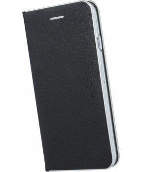 Havana Premium preklopna torbica Samsung Galaxy A70 A705 - črna s srebrnim robom