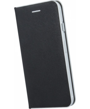 Havana Premium preklopna torbica Samsung Galaxy A51 A515 - črna s srebrnim robom