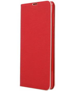 Havana Premium preklopna torbica Samsung Galaxy A51 A515 - rdeča s srebrnim robom
