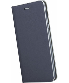Havana Premium preklopna torbica Samsung Galaxy A71 A715 - modra s srebrnim robom