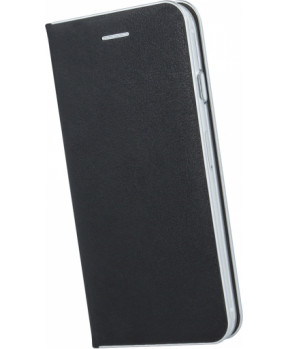Havana Premium preklopna torbica Samsung Galaxy A41 A415 - črna s srebrnim robom