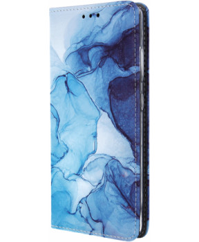 Havana Trendy Marmor preklopna torbica Samsung Galaxy S21 FE G990 - modra