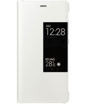 Huawei original preklopna torbica S-View za Huawei P9 bela z okenčkom