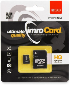 IMRO SPOMINSKA KARTICA 2GB micro SD z adapterjem