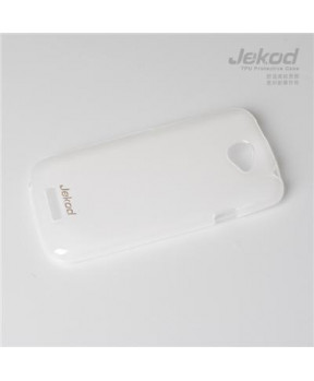 Slika izdelka: JEKOD silikonski ovitek HTC ONE prozoren TPU/T + zaščitna folija