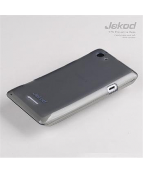 Slika izdelka: JEKOD silikonski ovitek Sony Xperia Z1 Mini Compact D5503 prozorno črn TPU/TB + Zaščitna folija