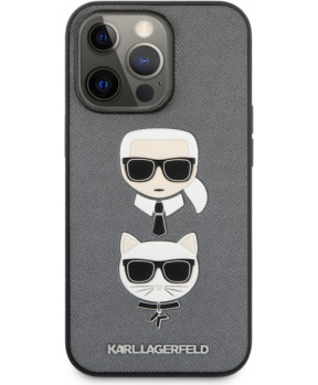 Slika izdelka: KARL LAGERFELD KLHCP13LSAKICKCSL za iPhone 13 Pro siva zaščita - Heads