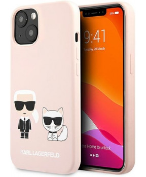 Slika izdelka: KARL LAGERFELD KLHCP13MSSKCI za iPhone 13 6.1 roza silikonska zaščita - Full Bodies Icon