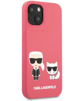 Slika izdelka: KARL LAGERFELD KLHCP13SSSKCP za iPhone 13 mini pink silikonska zaščita - Full Bodies