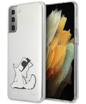Originalen KARL LAGERFELD ovitek Samsung Galaxy S21 G991 - Choupette Fun - prozorna trda zaščita - KLHCS21SCFNRC