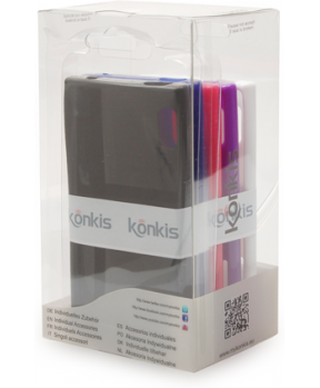 Konkis LG Optimus L5 silikon TPU 5v1 v kompletu 5 silikonov (črn, bel, pink, viola, moder)  