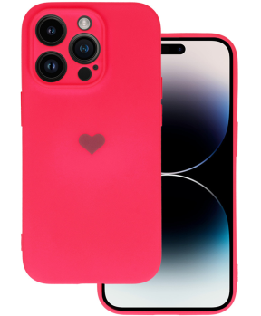 Liquid silikonski ovitek Love za iPhone 13 6.1  - pink