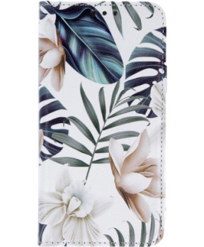 Onasi Orhideja preklopna torbica za Samsung Galaxy A41 A415 - bela