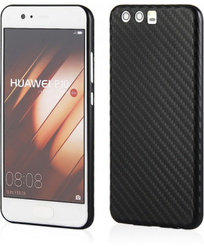 QULT silikonski ovitek za Huawei P10 Lite - karbon