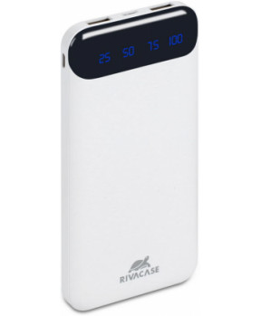 Slika izdelka: RIVACASE zunanja baterija powerbank 10.000 mAh VA2240 Quick Charge z LCD-jem bel
