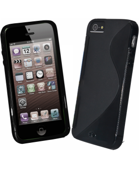 S silikonski ovitek Apple iPhone 5, 5S črn