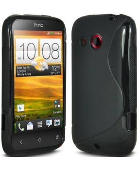 S silikonski ovitek HTC Desire C črn