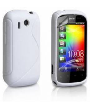 S silikonski ovitek HTC Desire C bel