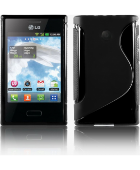 S silikonski ovitek LG E400 L3 črn
