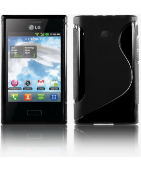 S silikonski ovitek LG E430 L3 II črn